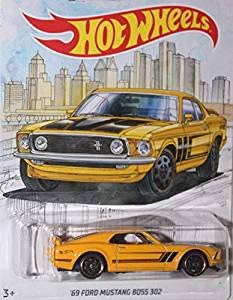 Detroit MUscle HOT Wheels Walmart Exclusive Yellow '69 Ford Mustang BOSS 302 DIE-CAST, WAL-MART Exclusive 1969 Ford Mustang BOSS 302
