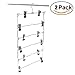 6 Tier Foldable Multi-skirt Hanger,Stainless Steel Pants Hangers Closet Organizer Space Saving Clothes Rack (2pack)