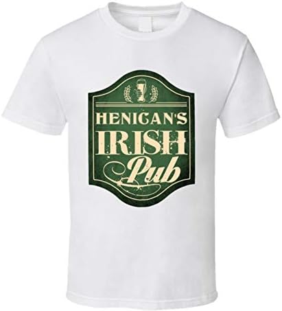 Henican Irish Pub Last Name Custom Beer Drinking St Patricks Day Party T Shirt