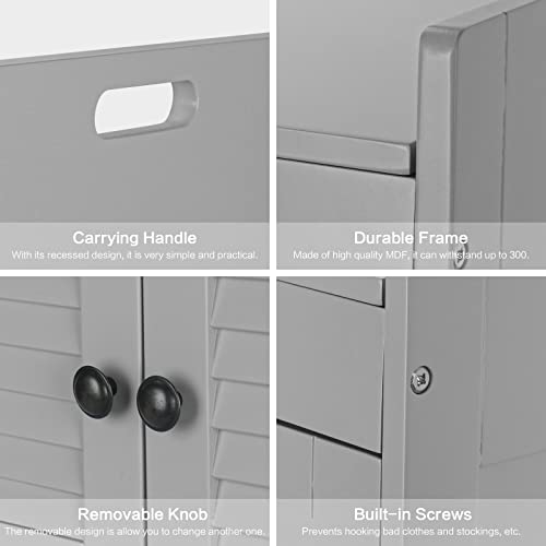 Knowlife Shoe Storage Bench with Lift Top Storage, Entryway Bench with Door Adjustable