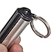 Honest Safety Stylish Luxurious Wind Proof Permanent Match Striker Cigarette Lighter with Key Chain - Silver