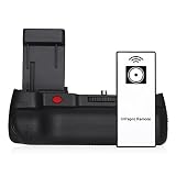 Powerextra Battery Grip + AA-Size Battery Holder for Canon EOS 1100D 1200D 1300D/Rebel T3/T5/T6 with Infrared Remote Control Work with 2 Pcs LP-E10 or 6 AA-Size Batteries