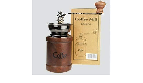 Amazon.com: Máquina de café a mano, molinillo de café, café italiano, molino  manual para café, molinillo de madera para café. : Hogar y Cocina