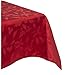 Lenox Holly Damask Tablecloth, 60 by 104-Inch Oblong/Rectangle, Red