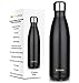 Brimma Vacuum Insulated Water Bottle - Double Wall Stainless Steel Travel Bottle for Hot & Cold Drinks - No Sweat, Leak Proof, BPA Free Thermos Flask - 17 Oz (500 ml)