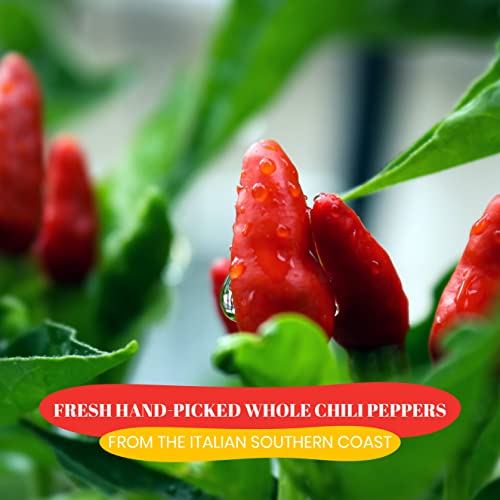 Whole Calabrian Chili Peppers, 9.8 oz (280 g), Grown and Packed in