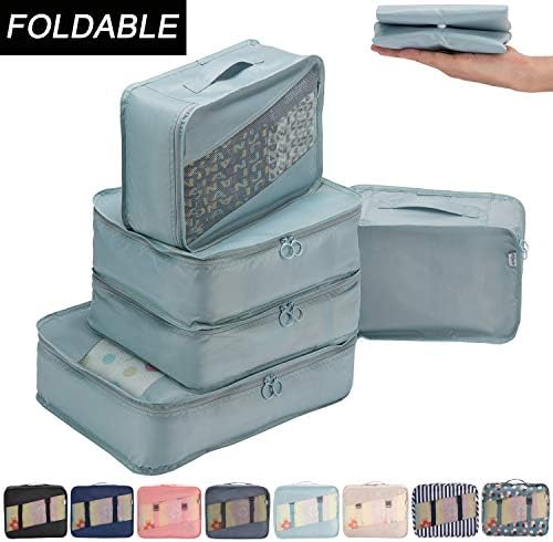 Travel Packing Cubes -4/5 Set Compression Package Luggage Organizer