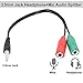 3.5mm Audio Jack to Headphone Microphone Splitter Converter Adaptor Cable (Specially Design for Mobile phones and Tablet Only)