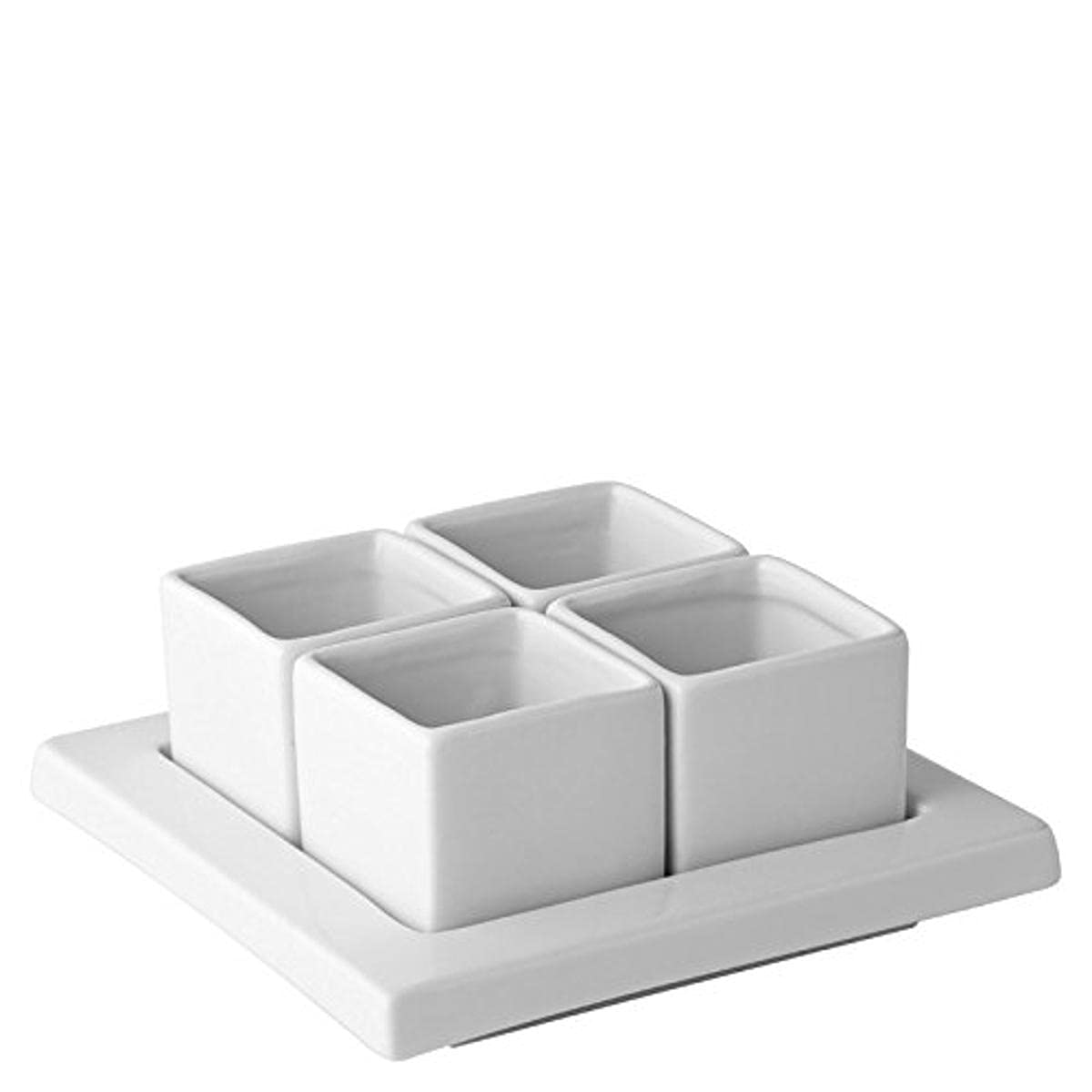 Utopia Titan, K90071-000000-B01006, Gourmet Square Bowls 3.25oz (10cl) (to fit 6" (15cm) Tray) (Box of 6)