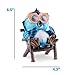 Owl Solar Garden Decorations Figurine | Outdoor LED Decor Figure | Light Up Decorative Statue Accents for Yard, Patio, Lawn, or Deck | Weather Resistant | Great Housewarming Gift Idea (Blue - 1 Pack)