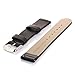 VIMVIP 20mm Genuine leather Band Strap for Motorola Moto 360 2nd Gen Smart Watch 42mm Samsung Gear S2 Classic (Black)