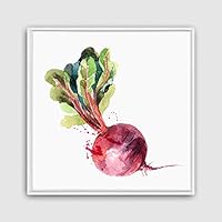 Framed Canvas Wall Art Vegetables Theme Design Canvas Prints Home Artwork Decoration for Living Room,Bedroom - 16x16 inches