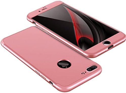 Xeber iPhone 7 Hybird Case 3 in 1 Hybrid Hard PC Ultra Light Anti Scratch Fingerprint Premium Matt Surface Excellent Grip for Apple iPhone 7 (iPhone 7, Rose Gold)
