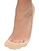 No Show Socks for Women by Jays, Extra Large Silicon Grip, 4 for the Price of 3 - Beige, Size M