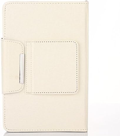 Kaiki Rotatable Leather Portfolio Case with DETACHABLE Bluetooth Keyboard for 9-10 Inches IOS, Android and Windows Tablet