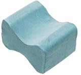Contour Products Memory Foam Leg Pillow with Cover, Blue