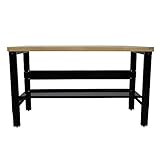 Borroughs Adjustable Height Work Bench with Solid