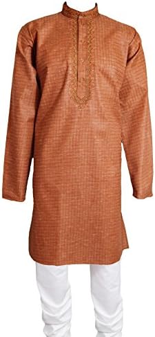 Men's Indian Fancy Cotton Kurta Pajama Sherwani Traditional Outfit AR150…