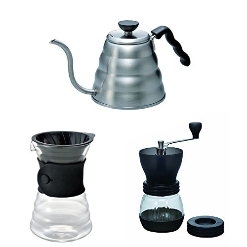 Click Here to See More Images Hario V60 Kettle, Decanter & Coffee Mill - Three Products All Sold Together