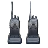 QIANGHONG BF-C1 Portable Rechargeable Long Range Two Way Radios 2 Pack UHF 400-470Mhz Walkie Talkies