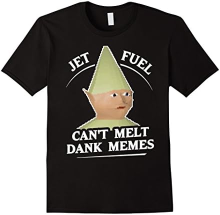 Men's Jet fuel T-shirt-Jet fuel can't melt dank memes T-Shirt 2XL Black