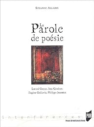 La  parole de poésie