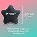 Serenilite Firm Star Stress Ball and Hand Therapy Gel Squeeze Exercise Ball - Great for Anxiety and Hand Strengthening - Optimal Stress Relief (Jet Black Star)