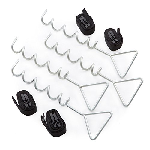 AbraFit Premium Spiral Anchor Kit for Trampoline (set of 4)