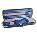 Regency Maestro Violin Case - 4/4, Blue/Beige Interior/Black Exterior