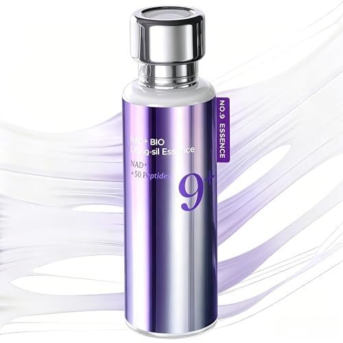 No.9 Essence | NAD+ BIO Lifting-sil Essence | Lifting, Firming, Wrinkles, Fine Lines, Elasticity | Peptides, NAD+ | Serum for Aging, Dull Skin | （1.69 fl. oz）.