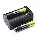 8 pcs 18650 5800mAh Li-ion 3.7V Rechargeable Battery + 2 pcs Dual Smart 18650 Battery Charger (NOT AA or AAA Battery)