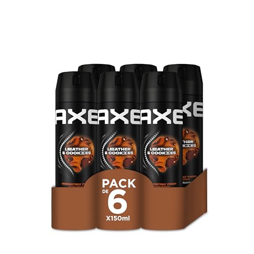 Desodorante en Aerosol para Hombre Bodyspray Leather & Cookies 150ml - Pack de 6