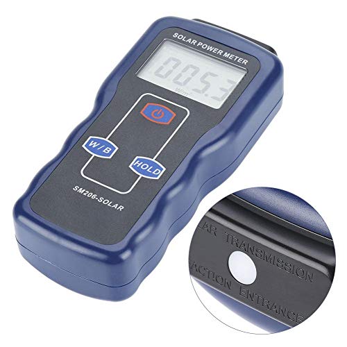 Solar Power Meter UV Meter, SM206 Digital Solar Power Meter Sunlight Meter for Radiations Measuring Testing Instrument, Solar Power Radiation Meter - Thumbnail 2