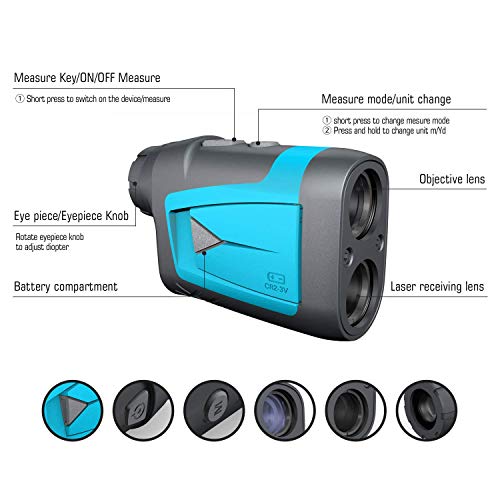 Mileseey Professional Laser Golf Rangefinder 660 Yards with Slope