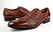 Delli Aldo Mens Dress Shoes Fashion Lace up Wingtip Oxfords Brown
