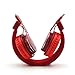 Wireless Headphones,GranVela Q8 3 in 1 Multifunctional Foldable Bluetooth Headphones with Microphone, Micro SD Card Player, FM Radio and 3.5mm Detachable Cable - Red