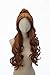 Long Brown Wavy Curly Wig for Anime Cosplay Costume Party Wigs