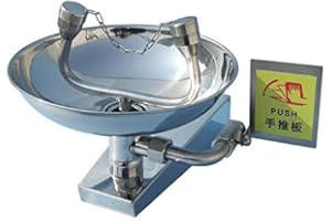 VGongTech Emergency Eyewash Station for Cleaning Wall Mounted Eye Wash with Large Eye Wash Bowl 12L/min Faucet 304 Stainless Steel Eye Wash Stations