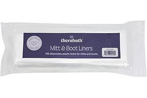 Therabath Disposable Mitt and Boot Liners, for Arthritis and Skin Therapy, Paraffin Wax Liners for Hands and Feet, Use with Insulated Mitts and Boots, for Home and Spa, Made in the USA, 100 Count