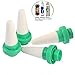 Vacation Plant Waterer,Set of 4 Ceramic Watering Stakes,Automatic Self Watering Spikes Probes Kits for Flower and Drip Irrigation,Indoor,Outdoor.Use Plastic Rootbeer,Noyu Tea Bottle - Most Easy-Use