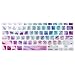 MOSISO Pattern Keyboard Cover Compatible with MacBook Pro 13/15 inch(with/Without Retina Display,2015 or Older Version),Older MacBook Air 13 inch (A1466/A1369,Release 2010-2017), Rainbow Gradient