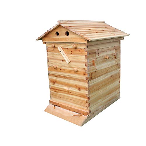 SHOPPER's CHOICE Beehive Box Super Brood Beekeeping Equipment Super Breeding Auto Honey Hive Cedarwood Beekeep Breeding Structure Bees Colony Starter Kit Beekeeper
