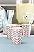 Ginger Ray Pink and White Chevron Paper Party Cups, 8 Pack