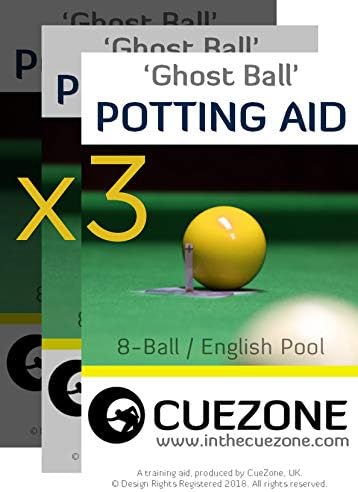 CueZone Ghost Ball Potting Aid [8-Ball/English Pool] x3
