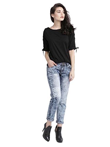 leriya fashion women's plain western wear lycra tees