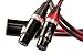 BETTERCABLES.COM Silver Serpent Anniversary Edition Red/Black Balanced XLR Audiophile Audio Cables (Pair - 2 Cables) - High-End, High-Performance, Silver/Copper Hybrid, Low-Capacitance - 3 Feet