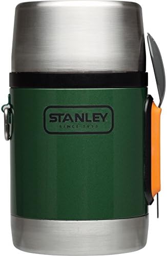 Stanley 18 oz Adventure Water Food Storage Vacuum Insulated Container Jar-Silver/Green