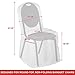 Lann's Linens - 10 Elegant Wedding/Party Banquet Chair Covers - Polyester Cloth - White