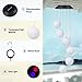 Kohree Crystal Ball Solar Wind Chimes Outdoor, Waterproof Solar Powered LED Color Changing Lamp Hanging Crystal Ball Wind Chimes Lights for Thanksgiving Patio Decoration