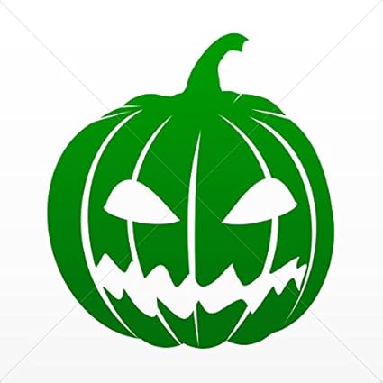 Amazon Com Decals Decal Scary Jack O Lantern Halloween Pumpkin Motorbik Green Dark 5 X 4 55 Inches Furniture Decor